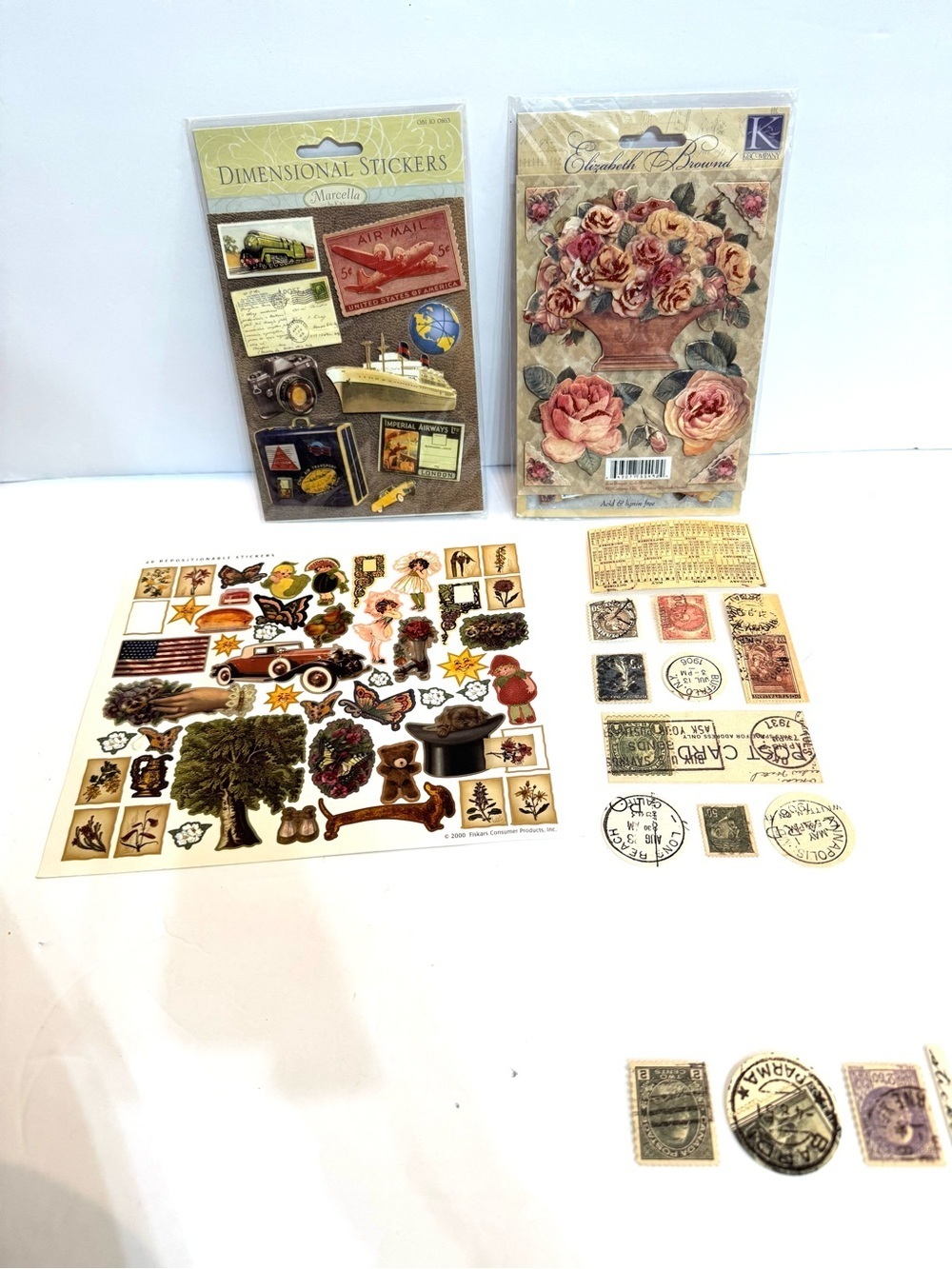 Mixed Lot of New and Used? Dimensional Stickers, scrapbooking stickers 90’s Y2K
